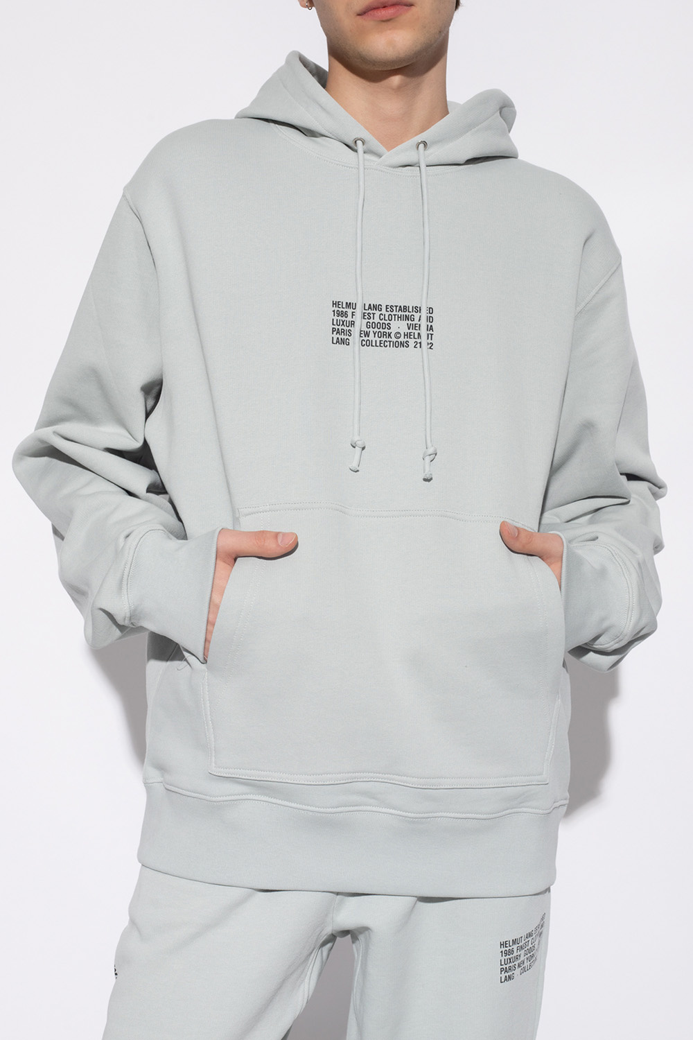 VbjdevelopmentsShops Sweden - Printed hoodie Helmut Lang - check-print  colour-block shirt